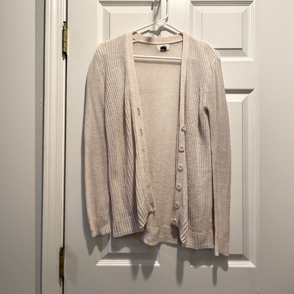 Tan cardigan